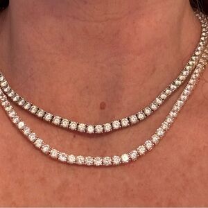 Cubic Zirconia Gold Necklaces